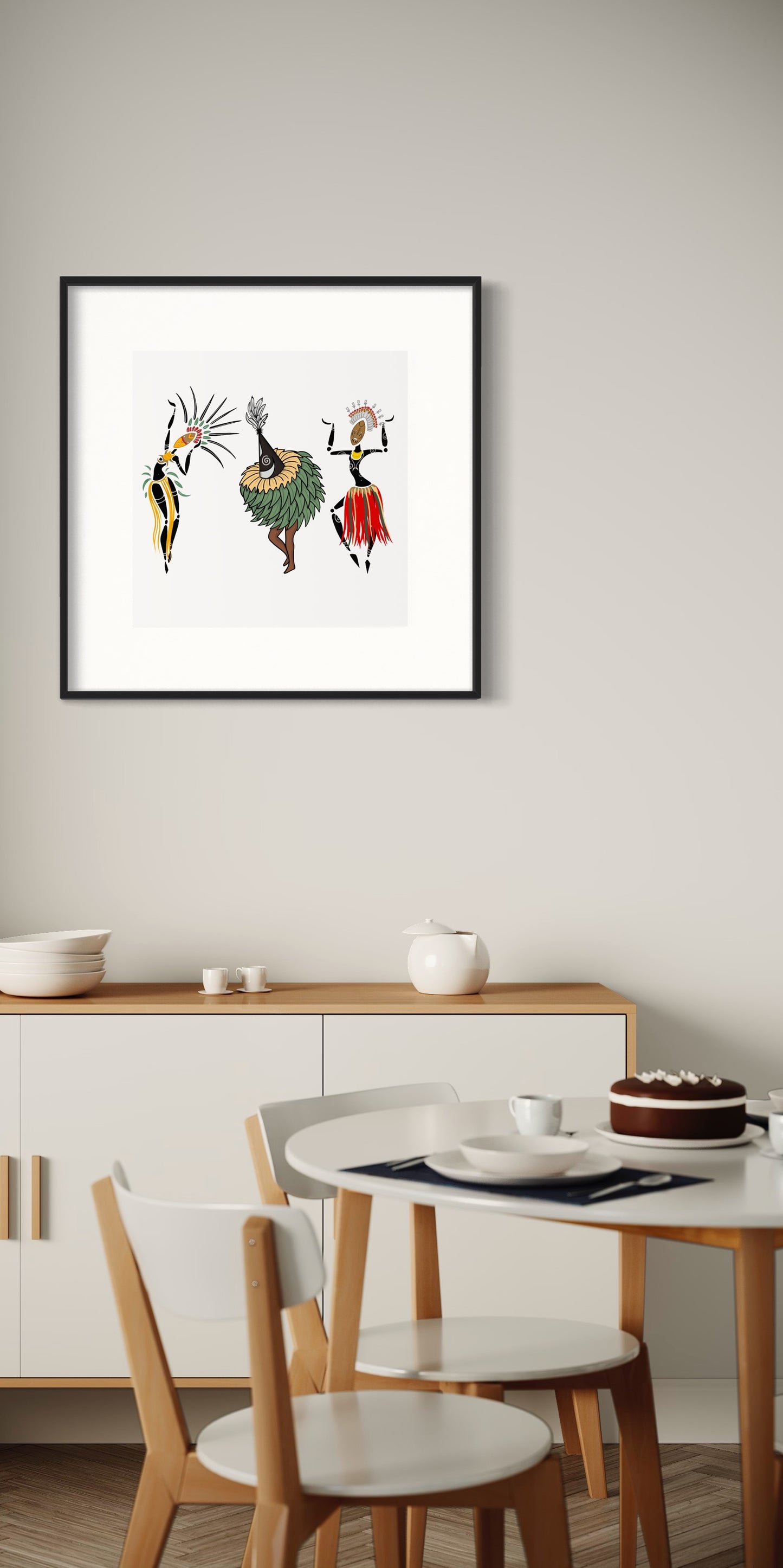 Singsing - Black Framed Print Limited Edition