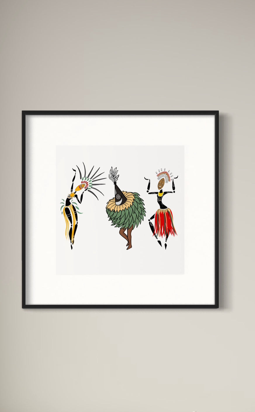 Singsing - Black Framed Print Limited Edition