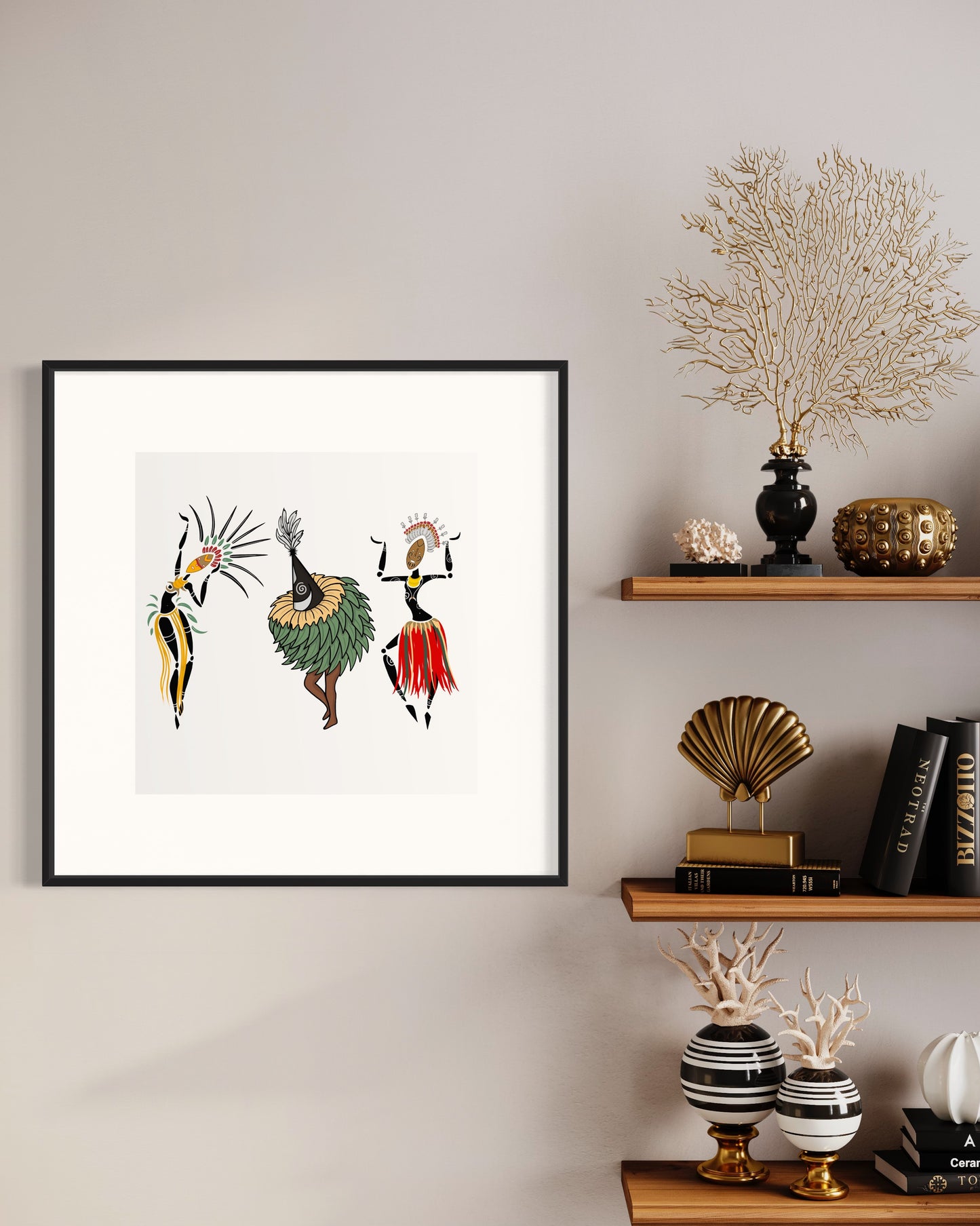 Singsing - Black Framed Print Limited Edition